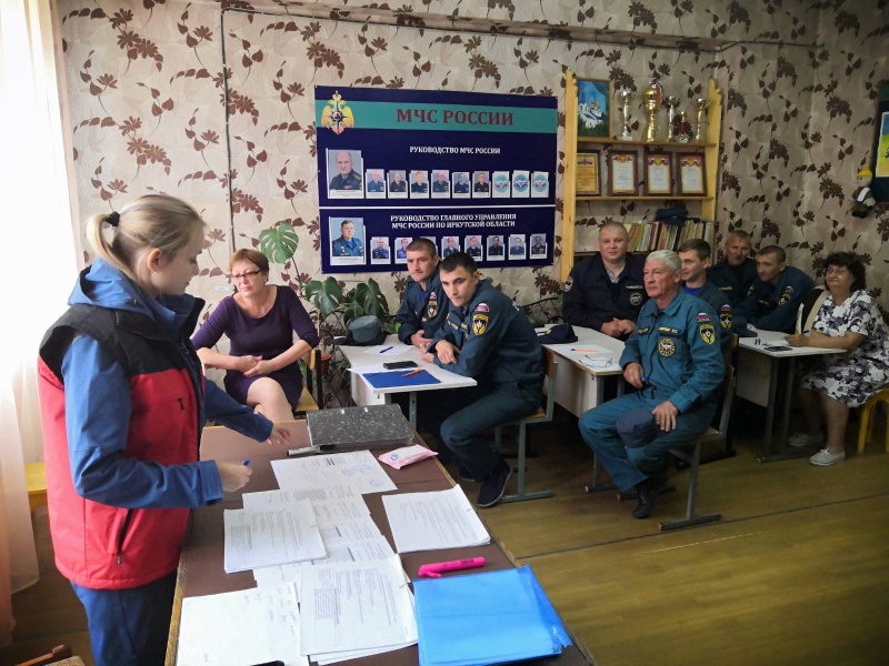 Психологи Сибирского филиала проводят мероприятия по профилактике и коррекции с пожарными Иркутской области
