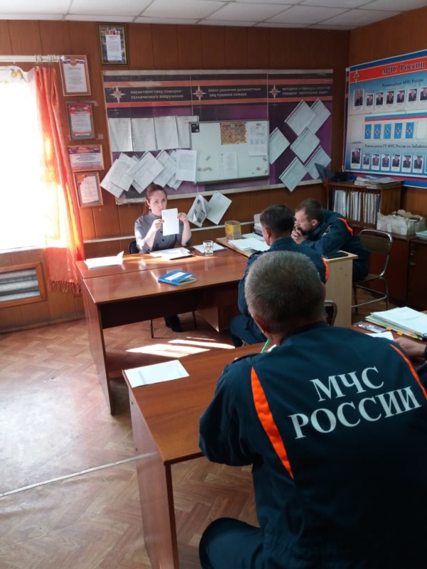 В Забайкальском крае прошли занятия по психологической подготовке пожарных