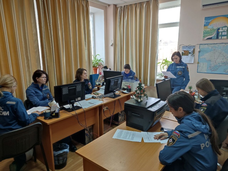 Психологи Крымского филиала приняли участие во внутренней тренировке