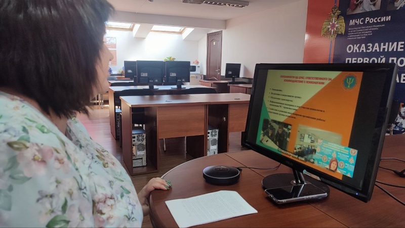 Специалисты Северо-Кавказского филиала провели занятие со специалистами АРМ ЦУКС по Чеченской Республике