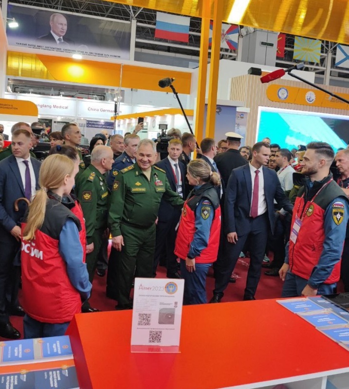 Центр экстренной психологической помощи МЧС России начал работу в рамках  Международного военно-технического форума «Армия-2023»