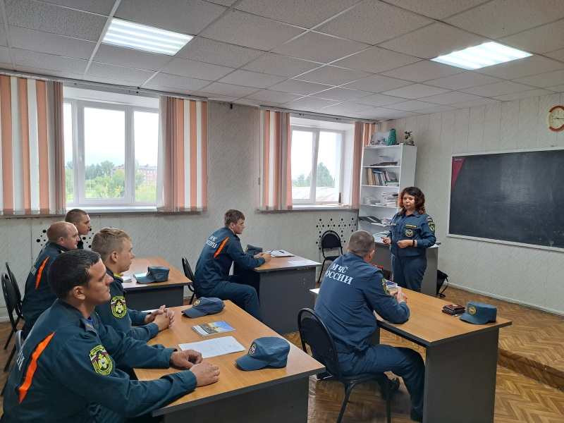 Психолог Сибирского филиала провела занятия по психологической подготовке для пожарных г. Тайшет в Иркутской области