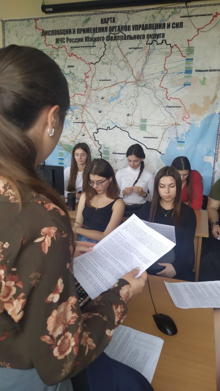 Студенты Севастопольского государственного университета проходят практику в Крымском филиале ФГБУ ЦЭПП МЧС России