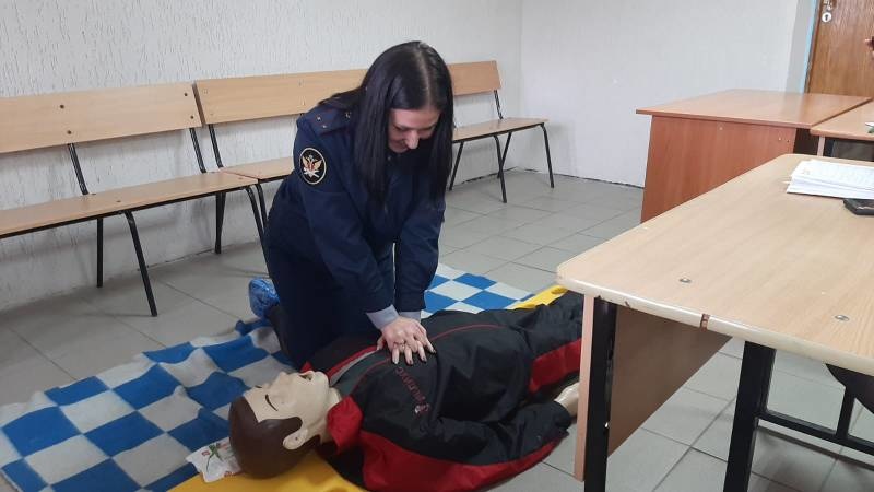 Психолог Пензенской области провела занятие по первой помощи для специалистов УФСИН России