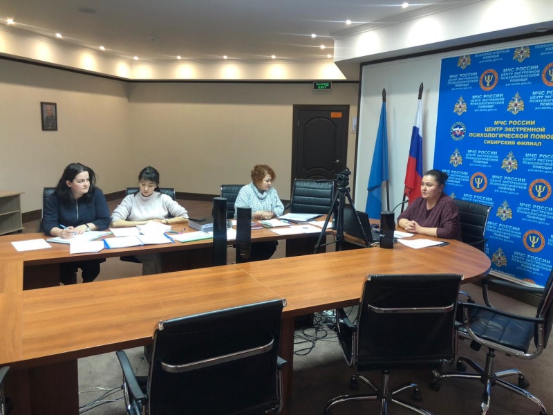 Сибирский филиал провел занятие со специалистами территориальных подразделений и учреждений МЧС России на тему «Организационные вопросы реализации мероприятий по психологической профилактике и коррекции»