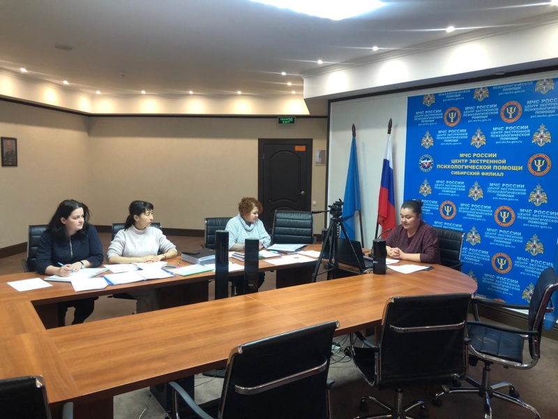 Сибирский филиал провел занятие со специалистами территориальных подразделений и учреждений МЧС России на тему «Организационные вопросы реализации мероприятий по психологической профилактике и коррекции»
