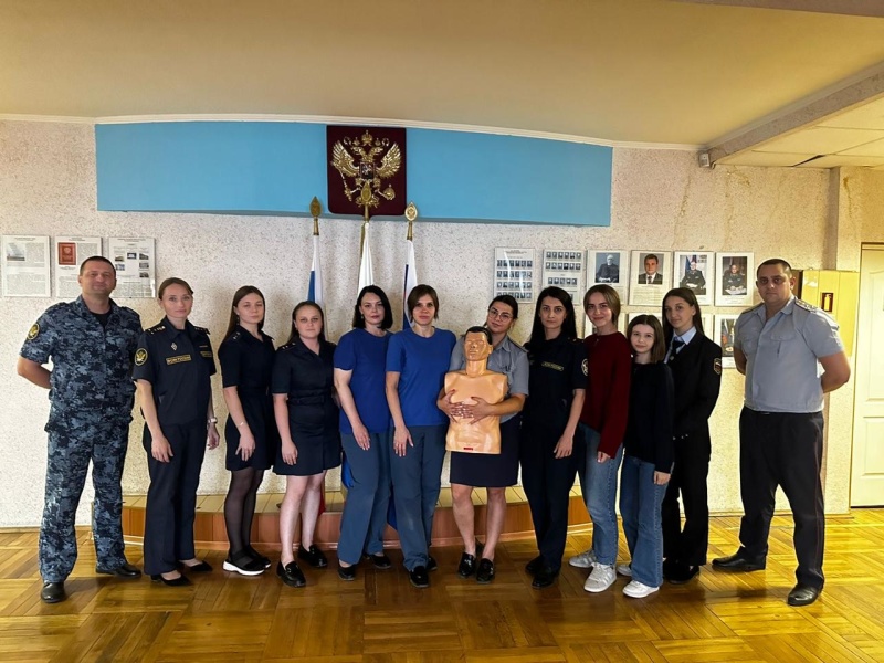 Специалисты Южного филиала провели занятия для сотрудников УИС, направленные на обучение навыкам оказания первой помощи