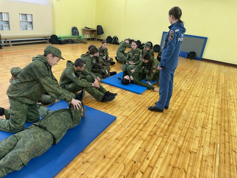 В кадетских классах Пермского края прошли занятия по первой помощи