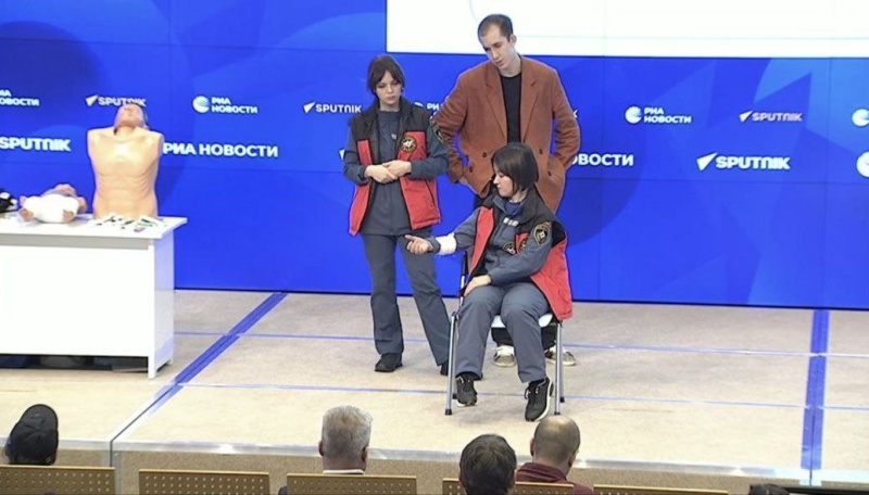 Психологи ЦЭПП МЧС России провели мастер-класс по оказанию первой помощи для сотрудников «РИА Новости»