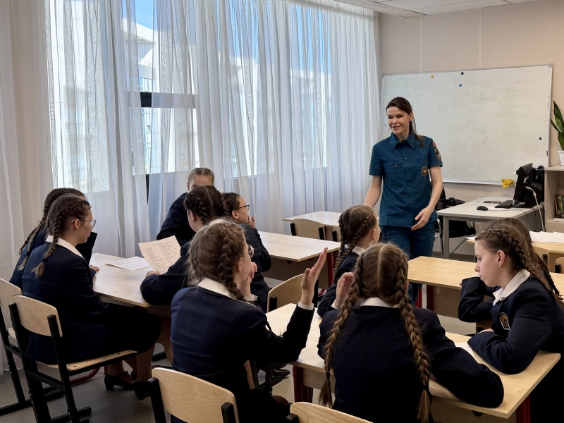 Специалист Северо-Западного филиала провел занятие, направленное на формирование культуры безопасного поведения