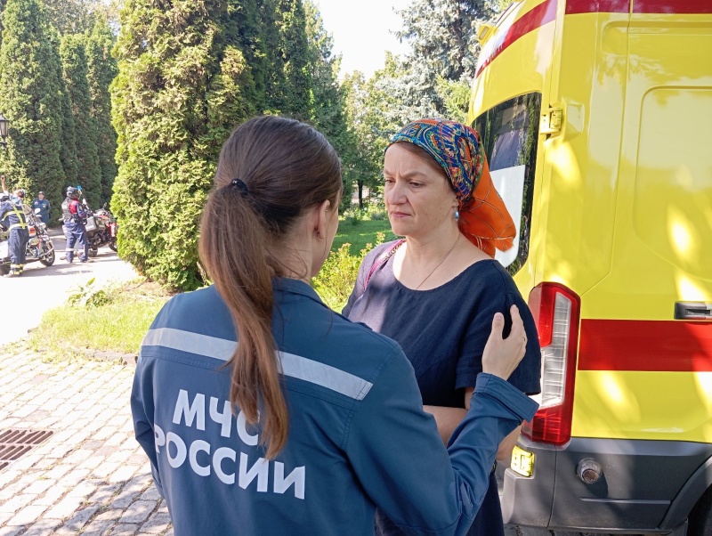 Психологи московского главка приняли участие в  демонстрационных пожарно-тактических учениях