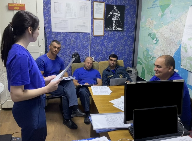 Психолог Крымского филиала провела мероприятия по психологической подготовке личного состава МЧС России