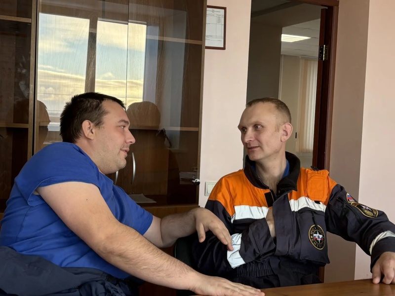 Специалист Сибирского филиала выполняет плановые мероприятия по психологическому сопровождению спасателей в городе Дудинка