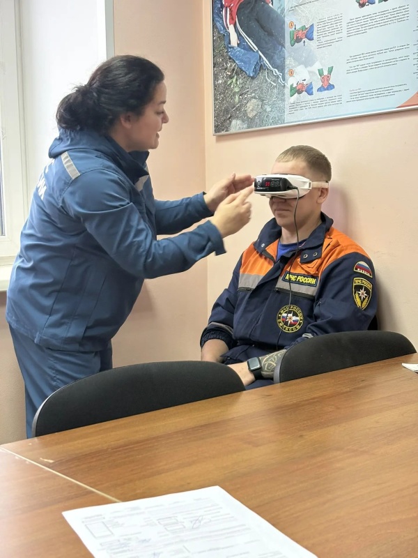 Специалист Сибирского филиала выполняет плановые мероприятия по психологическому сопровождению спасателей в городе Дудинка
